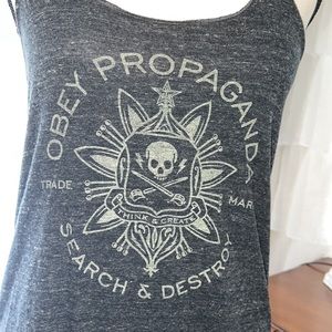 OBEY propaganda very soft racer back tank top size M like nwot!